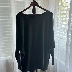 WHITE HOUSE BLACK MARKET NARROW LONG SLEEVE TOP OLIVE 🫒 GREEN